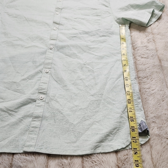 Men's Casual shirt Button down Short sleeves Cotton Size XL ACROSS THE POND - Picture 13 of 14